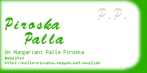 piroska palla business card